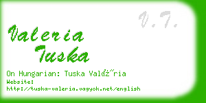 valeria tuska business card
